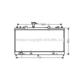 Radiateur, refroidissement du moteur AVA QUALITY COOLING MZ2164