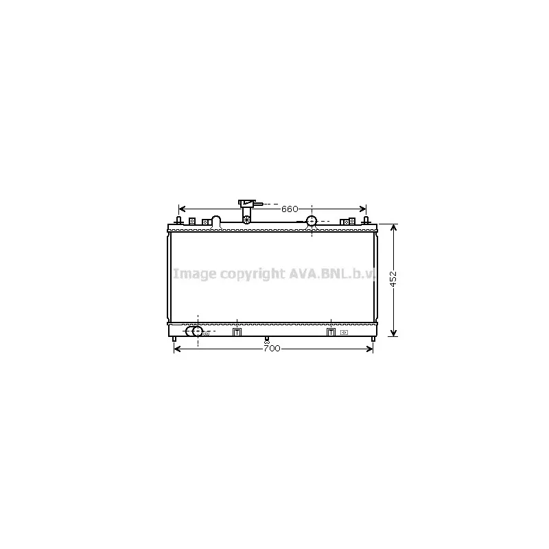 Radiateur, refroidissement du moteur AVA QUALITY COOLING MZ2164