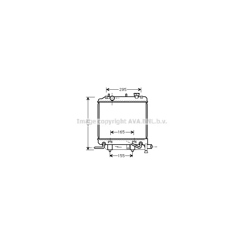Radiateur, refroidissement du moteur AVA QUALITY COOLING MZ2166