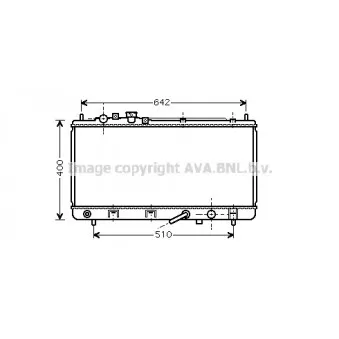 Radiateur, refroidissement du moteur AVA QUALITY COOLING MZ2168