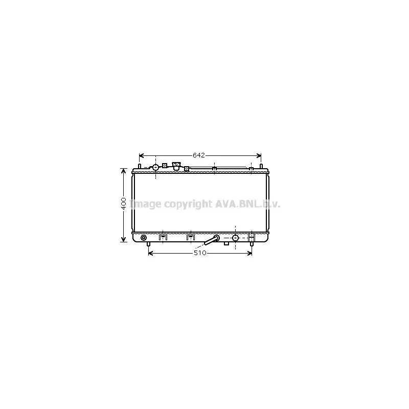 Radiateur, refroidissement du moteur AVA QUALITY COOLING MZ2168