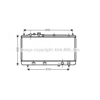 Radiateur, refroidissement du moteur AVA QUALITY COOLING MZ2176