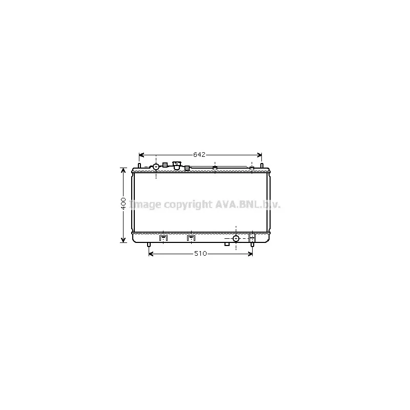 Radiateur, refroidissement du moteur AVA QUALITY COOLING MZ2176