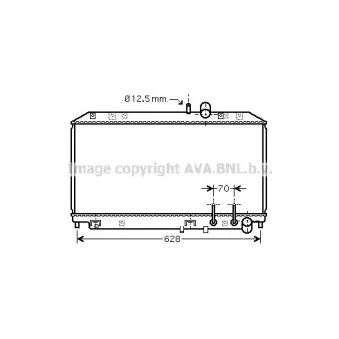 Radiateur, refroidissement du moteur AVA QUALITY COOLING