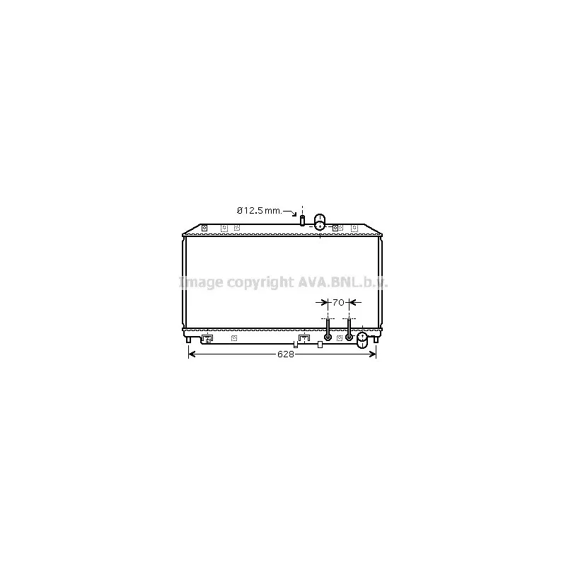 Radiateur, refroidissement du moteur AVA QUALITY COOLING MZ2177