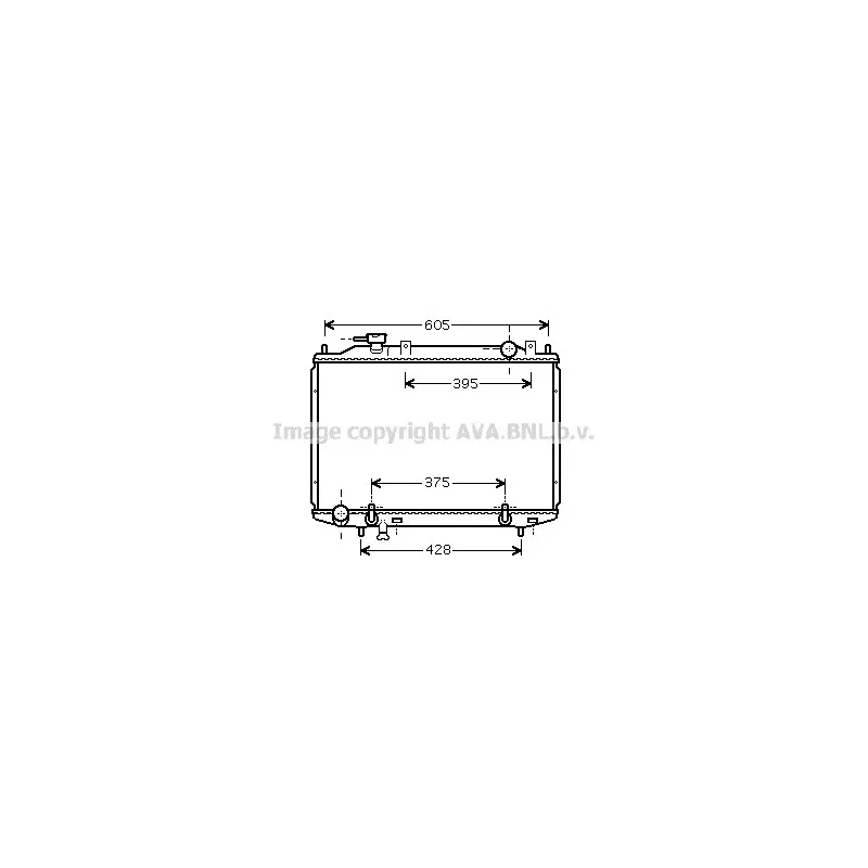 Radiateur, refroidissement du moteur AVA QUALITY COOLING MZ2203