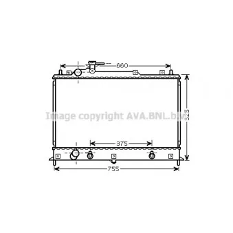 Radiateur, refroidissement du moteur AVA QUALITY COOLING