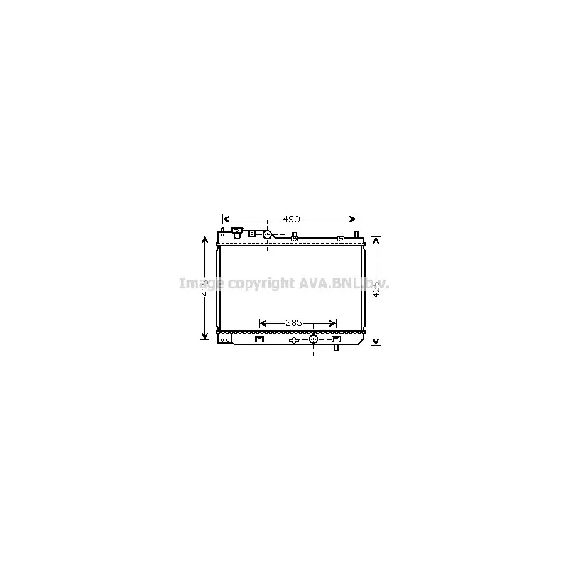 Radiateur, refroidissement du moteur AVA QUALITY COOLING MZ2214