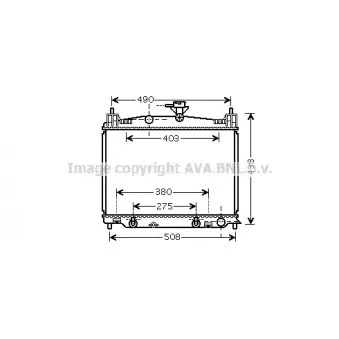 Radiateur, refroidissement du moteur AVA QUALITY COOLING