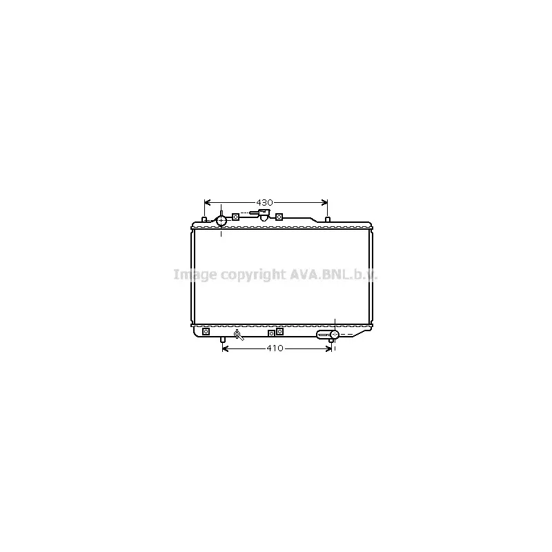 Radiateur, refroidissement du moteur AVA QUALITY COOLING MZ2221