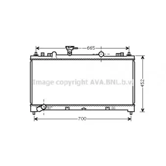 Radiateur, refroidissement du moteur AVA QUALITY COOLING