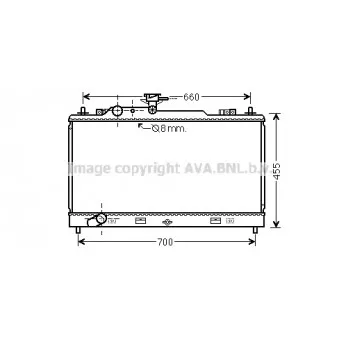 Radiateur, refroidissement du moteur AVA QUALITY COOLING