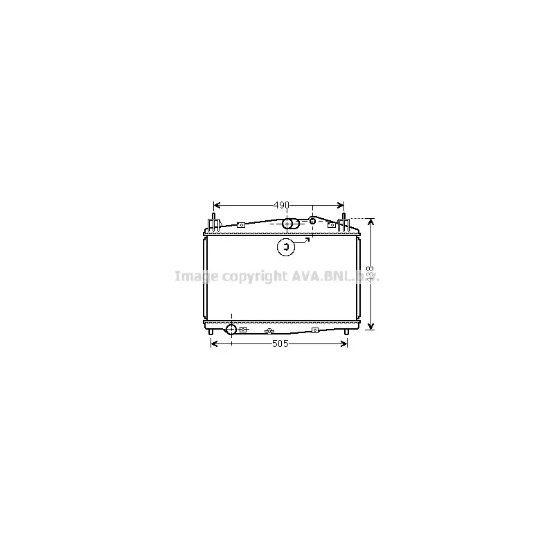 Radiateur, refroidissement du moteur AVA QUALITY COOLING MZ2229