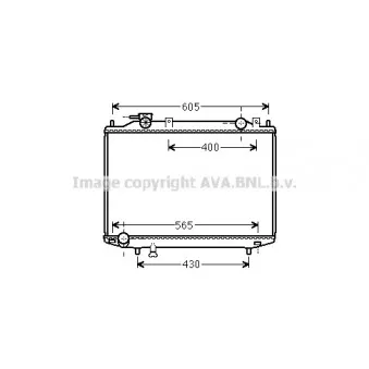 Radiateur, refroidissement du moteur AVA QUALITY COOLING MZ2235