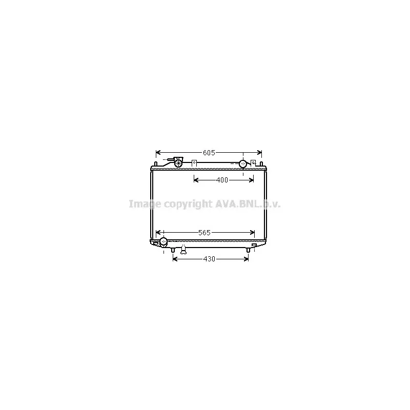 Radiateur, refroidissement du moteur AVA QUALITY COOLING MZ2235