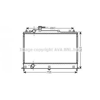 Radiateur, refroidissement du moteur AVA QUALITY COOLING