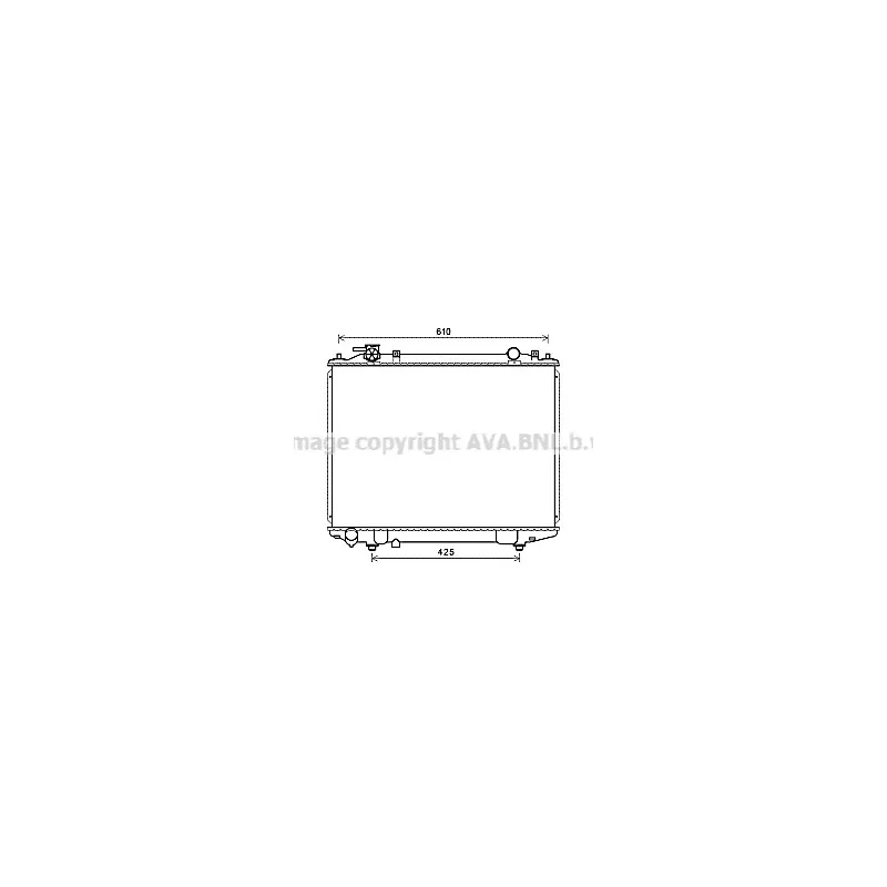 Radiateur, refroidissement du moteur AVA QUALITY COOLING MZ2258