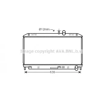 Radiateur, refroidissement du moteur AVA QUALITY COOLING