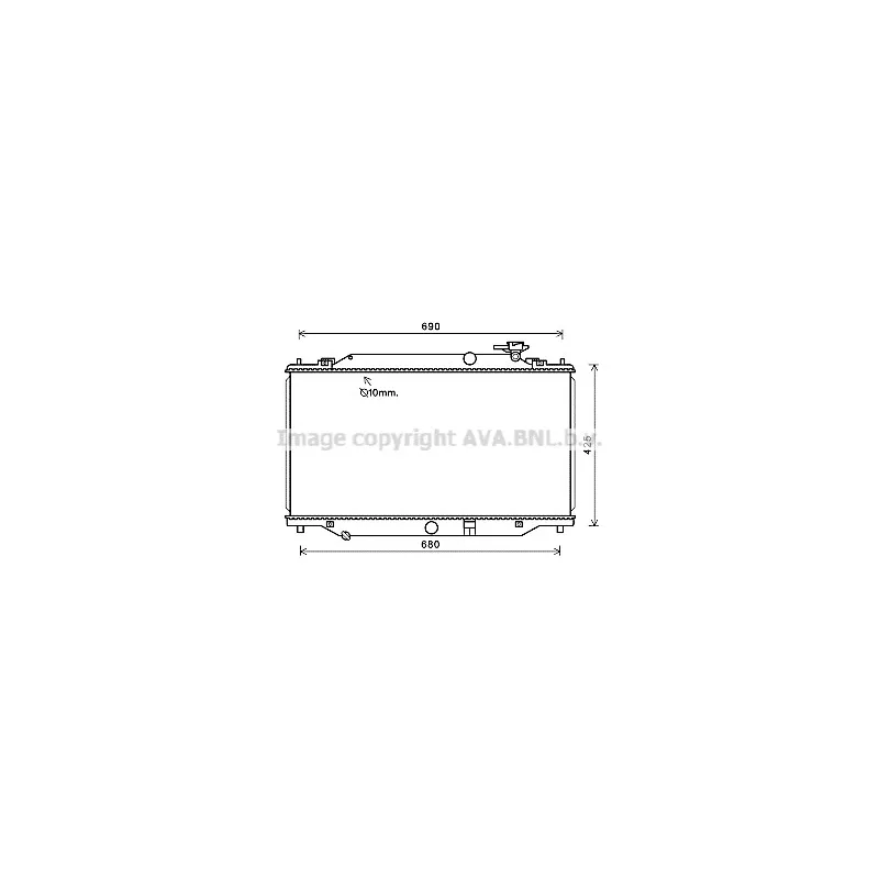 Radiateur, refroidissement du moteur AVA QUALITY COOLING MZ2269
