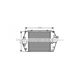 Intercooler, échangeur AVA QUALITY COOLING MZ4188