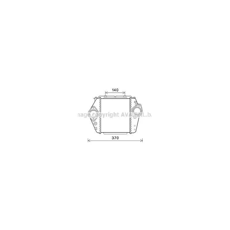 Intercooler, échangeur AVA QUALITY COOLING MZ4244