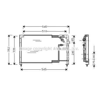 Condenseur, climatisation AVA QUALITY COOLING MZ5103