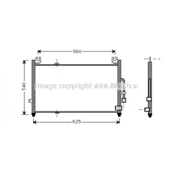 Condenseur, climatisation AVA QUALITY COOLING MZ5104
