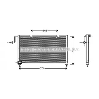 Condenseur, climatisation AVA QUALITY COOLING MZ5106