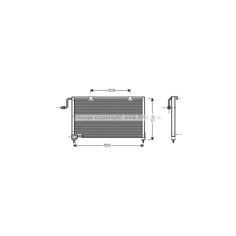 Condenseur, climatisation AVA QUALITY COOLING MZ5106