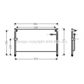 Condenseur, climatisation AVA QUALITY COOLING MZ5112