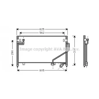 Condenseur, climatisation AVA QUALITY COOLING MZ5120