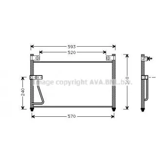 Condenseur, climatisation AVA QUALITY COOLING MZ5126