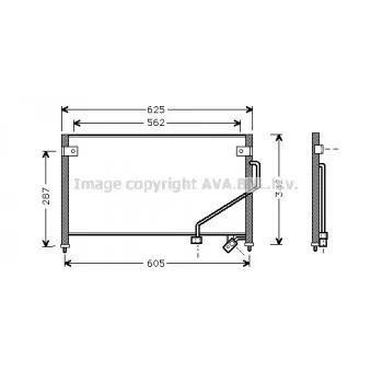 Condenseur, climatisation AVA QUALITY COOLING MZ5129