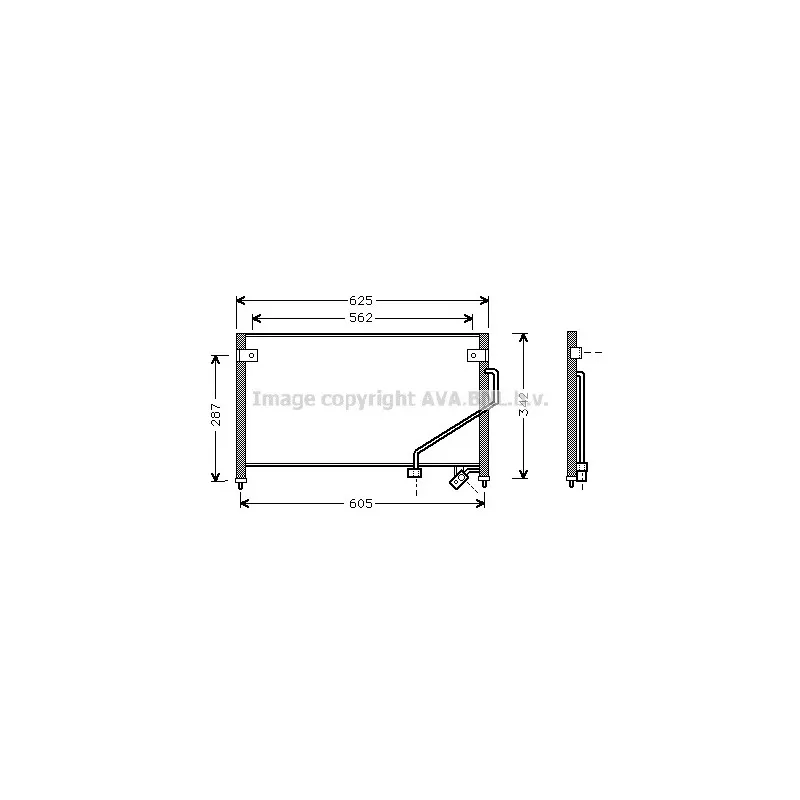 Condenseur, climatisation AVA QUALITY COOLING MZ5129