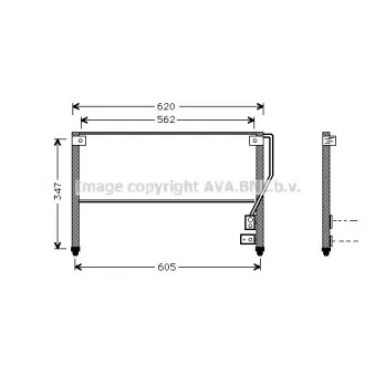 Condenseur, climatisation AVA QUALITY COOLING MZ5130