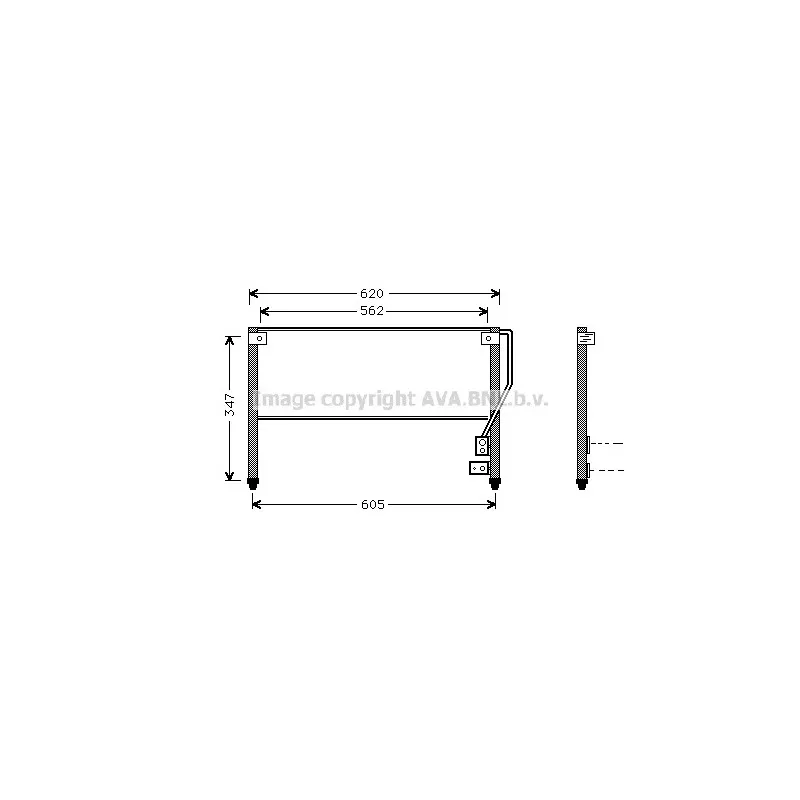 Condenseur, climatisation AVA QUALITY COOLING MZ5130