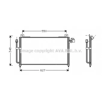Condenseur, climatisation AVA QUALITY COOLING MZ5141