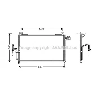 Condenseur, climatisation AVA QUALITY COOLING MZ5147