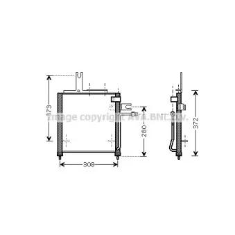 Condenseur, climatisation AVA QUALITY COOLING