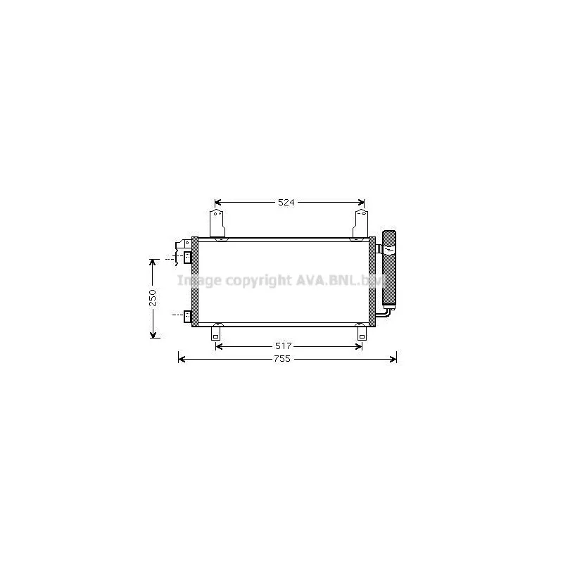 Condenseur, climatisation AVA QUALITY COOLING MZ5157D