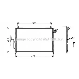 Condenseur, climatisation AVA QUALITY COOLING MZ5159