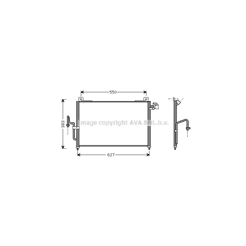 Condenseur, climatisation AVA QUALITY COOLING MZ5159