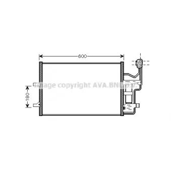 Condenseur, climatisation AVA QUALITY COOLING MZ5184D