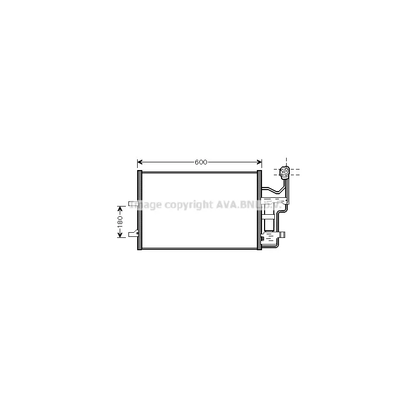 Condenseur, climatisation AVA QUALITY COOLING MZ5184D