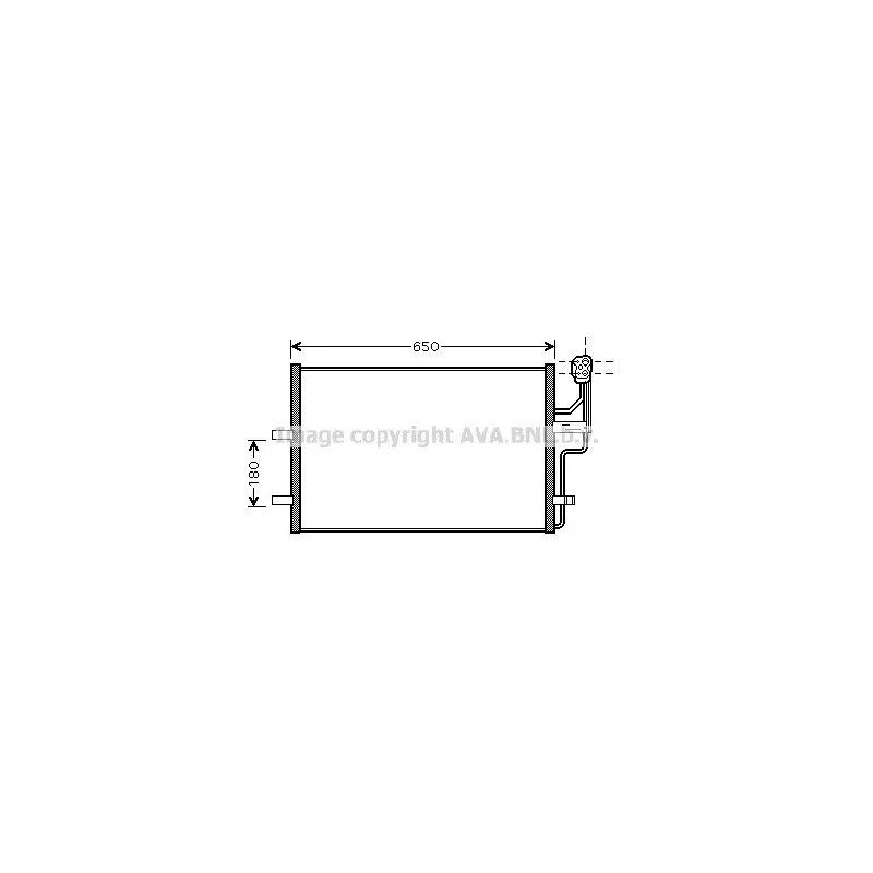 Condenseur, climatisation AVA QUALITY COOLING MZ5186