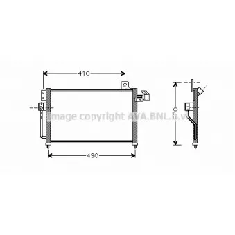 Condenseur, climatisation AVA QUALITY COOLING MZ5195