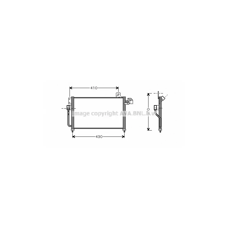 Condenseur, climatisation AVA QUALITY COOLING MZ5195