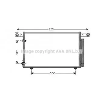Condenseur, climatisation AVA QUALITY COOLING MZ5196D