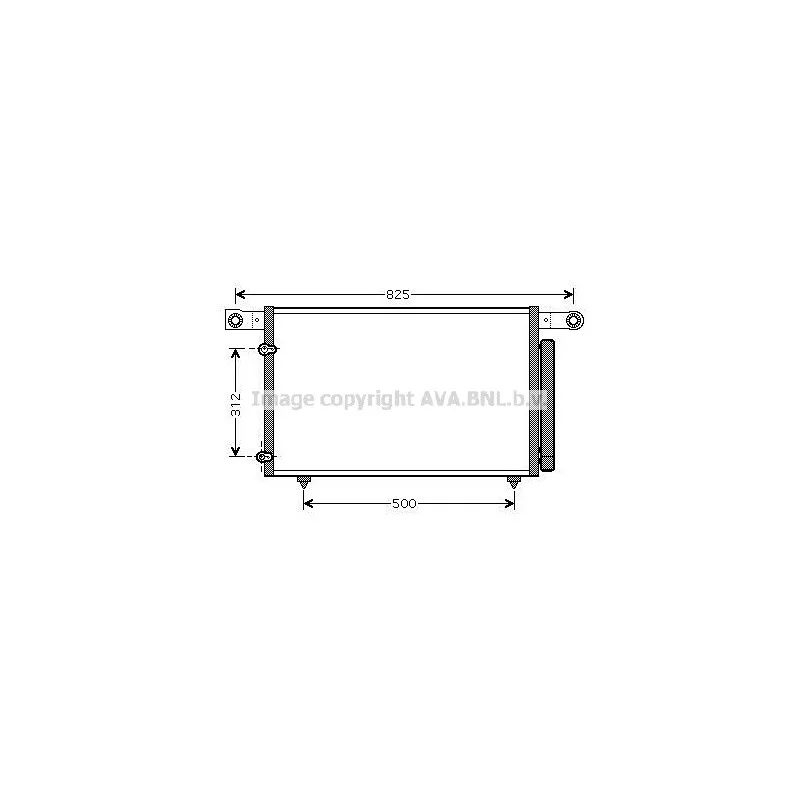 Condenseur, climatisation AVA QUALITY COOLING MZ5196D