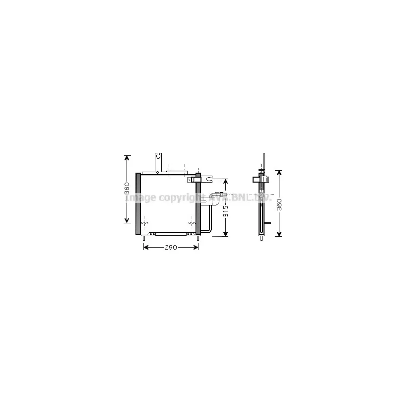 Condenseur, climatisation AVA QUALITY COOLING MZ5197